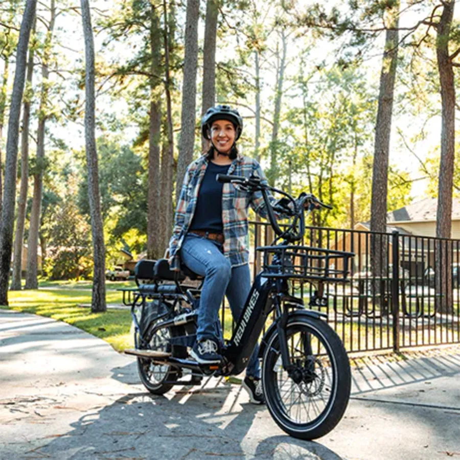 Revi Bikes Flux - Cargo Electric Bike - Top Speed 25mph - 750W