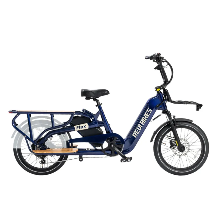 Revi Bikes Flux - Cargo Electric Bike - Top Speed 25mph - 750W