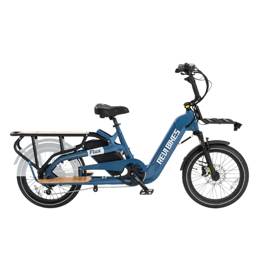 Revi Bikes Flux - Cargo Electric Bike - Top Speed 25mph - 750W
