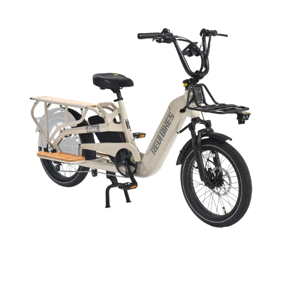Revi Bikes Flux - Cargo Electric Bike - Top Speed 25mph - 750W