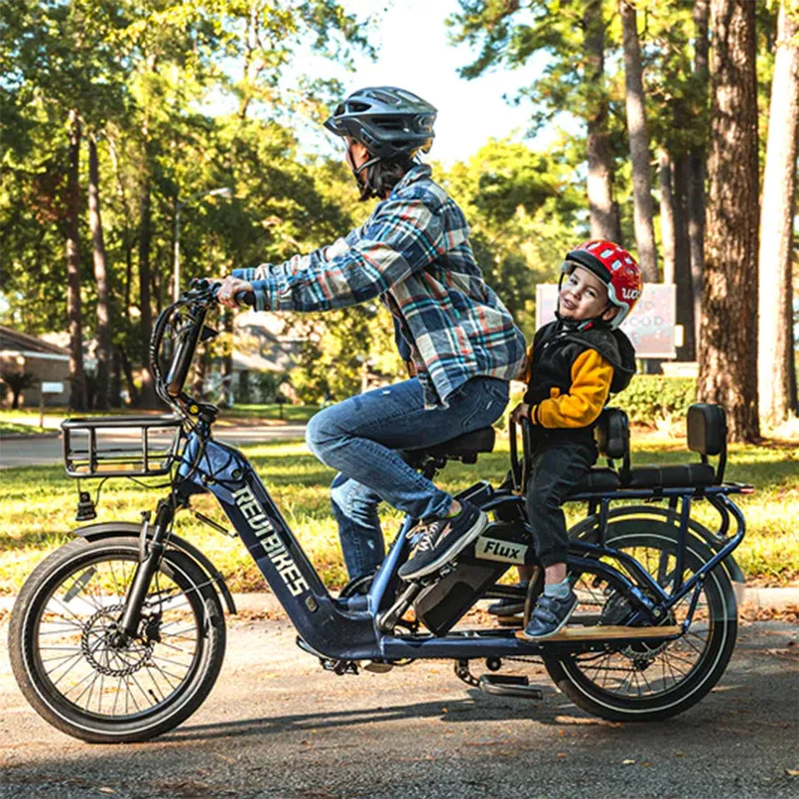Revi Bikes Flux - Cargo Electric Bike - Top Speed 25mph - 750W