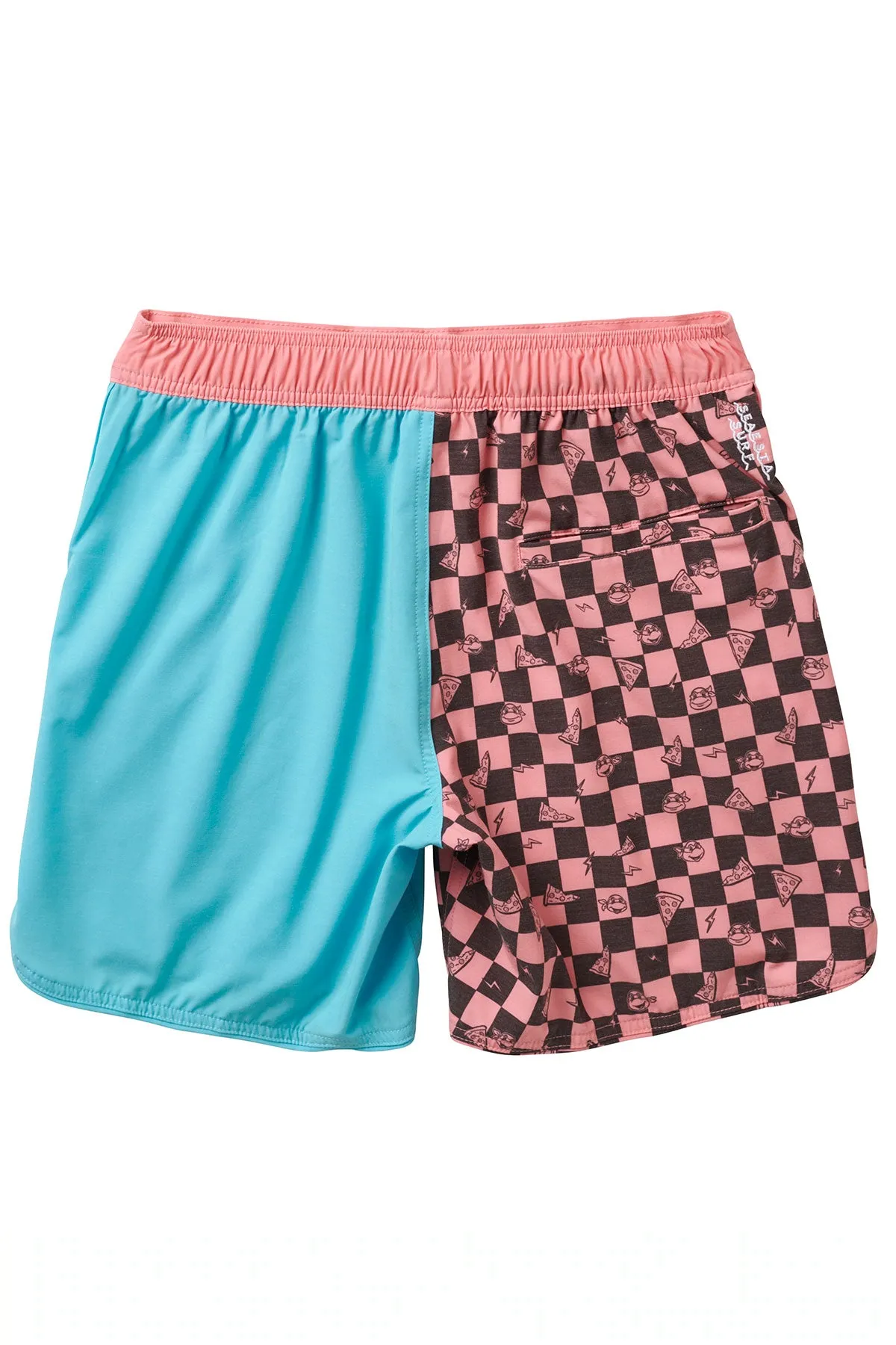 Seaesta Surf x Teenage Mutant Ninja Turtles® Mutant Checker Boardshorts / Cowabunga Break Up / Mens