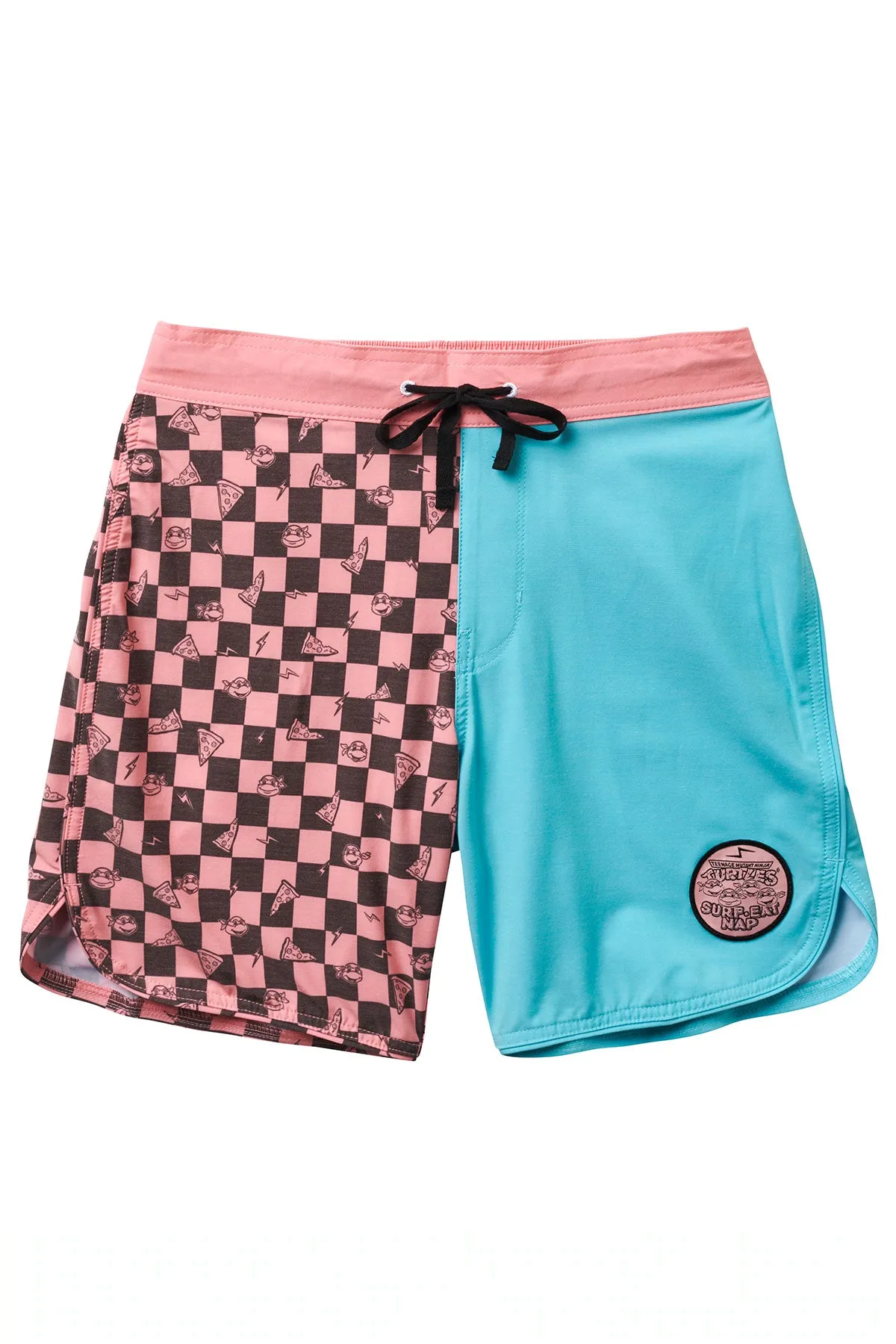 Seaesta Surf x Teenage Mutant Ninja Turtles® Mutant Checker Boardshorts / Cowabunga Break Up / Mens