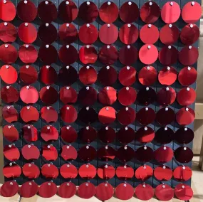 Sequin Backdrop Panel 12”x12” red Mat