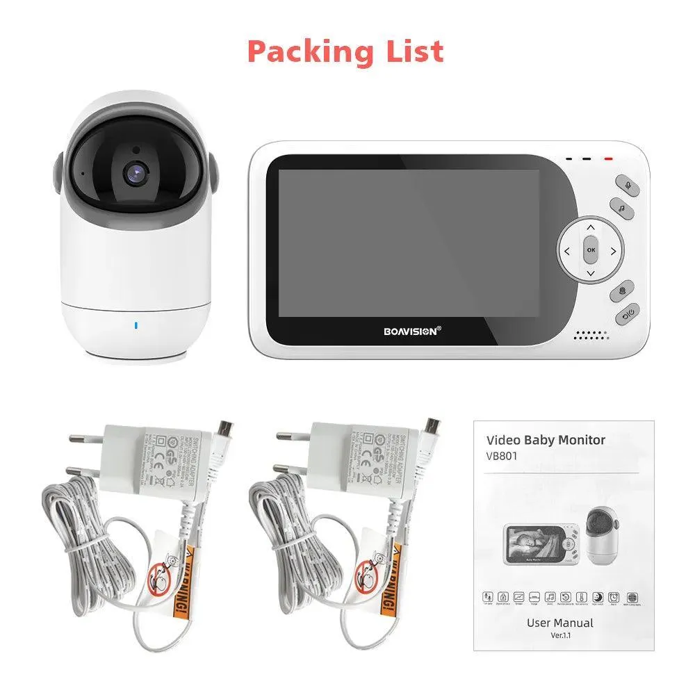 Smart Wireless Baby Monitor with Night Vision & Two-Way Audio