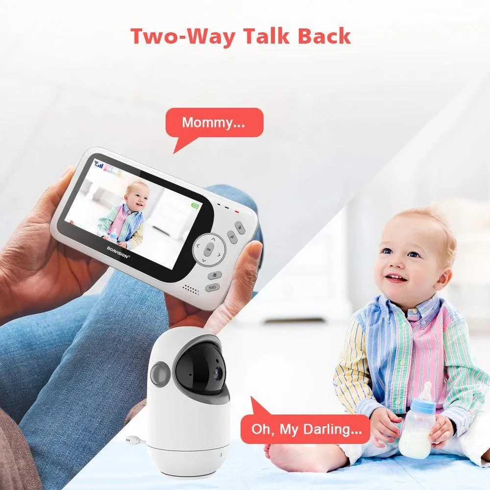 Smart Wireless Baby Monitor with Night Vision & Two-Way Audio