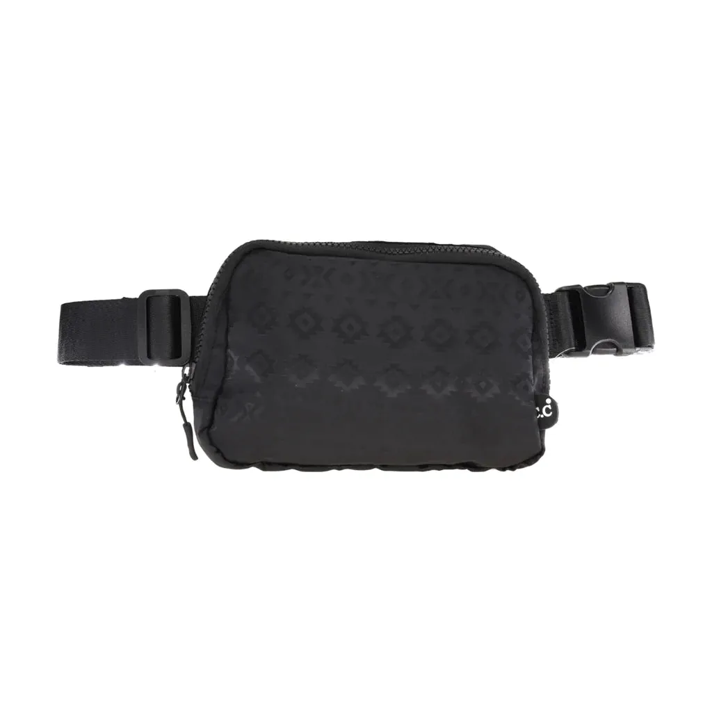 Southwest Pattern CC Belt Bag (Black)