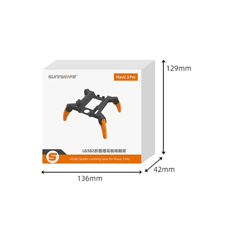Sunnylife M3P-LG582 For DJI Mavic 3 Pro Folding Increases Tripod Protection Support Spider Landing Rack(Dual Color)