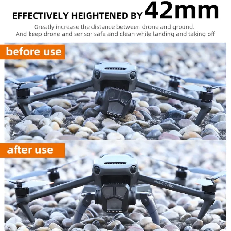 Sunnylife M3P-LG582 For DJI Mavic 3 Pro Folding Increases Tripod Protection Support Spider Landing Rack(Dual Color)