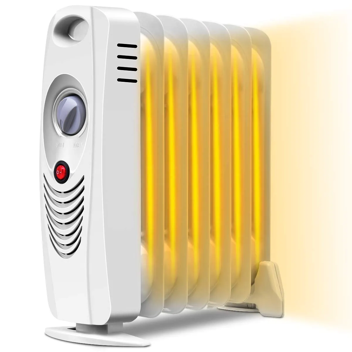 Tangkula Oil Filled Radiator Heater, 700W Portable Space Heater Radiator with Adjustable Thermostat