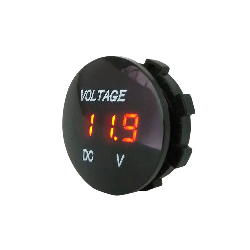 US 2-4 Pack Waterproof Mini Digital Display Voltage Meter DC 12V-24V Car Marine