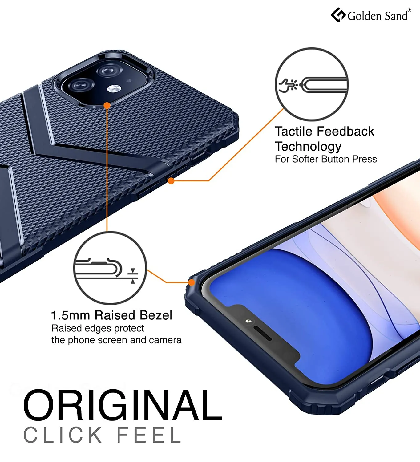 X-Armor Military Series Shock Proof Back Cover for Apple iPhone 11 6.1 inch, Blue
