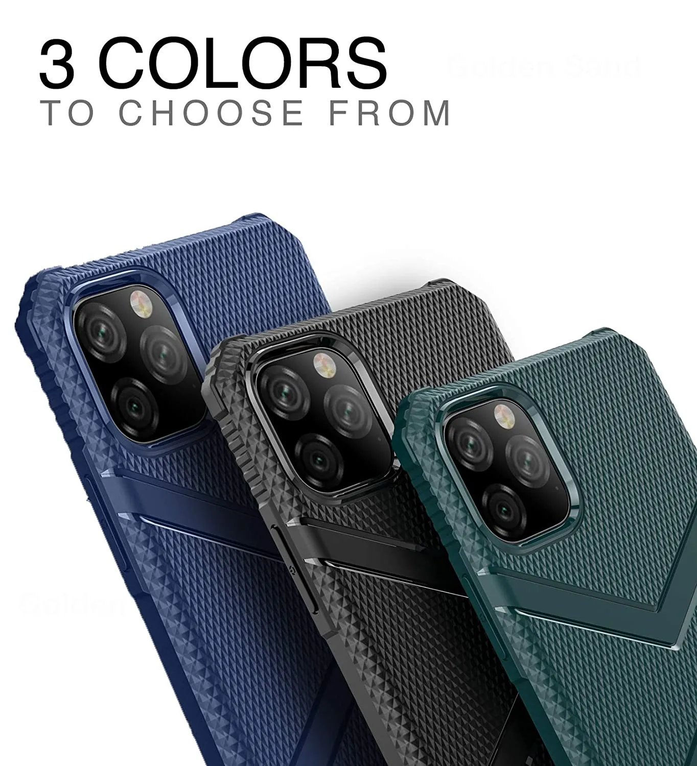 X-Armor Military Series Shock Proof Back Cover for Apple iPhone 11 Pro Max 6.5 inch, Black