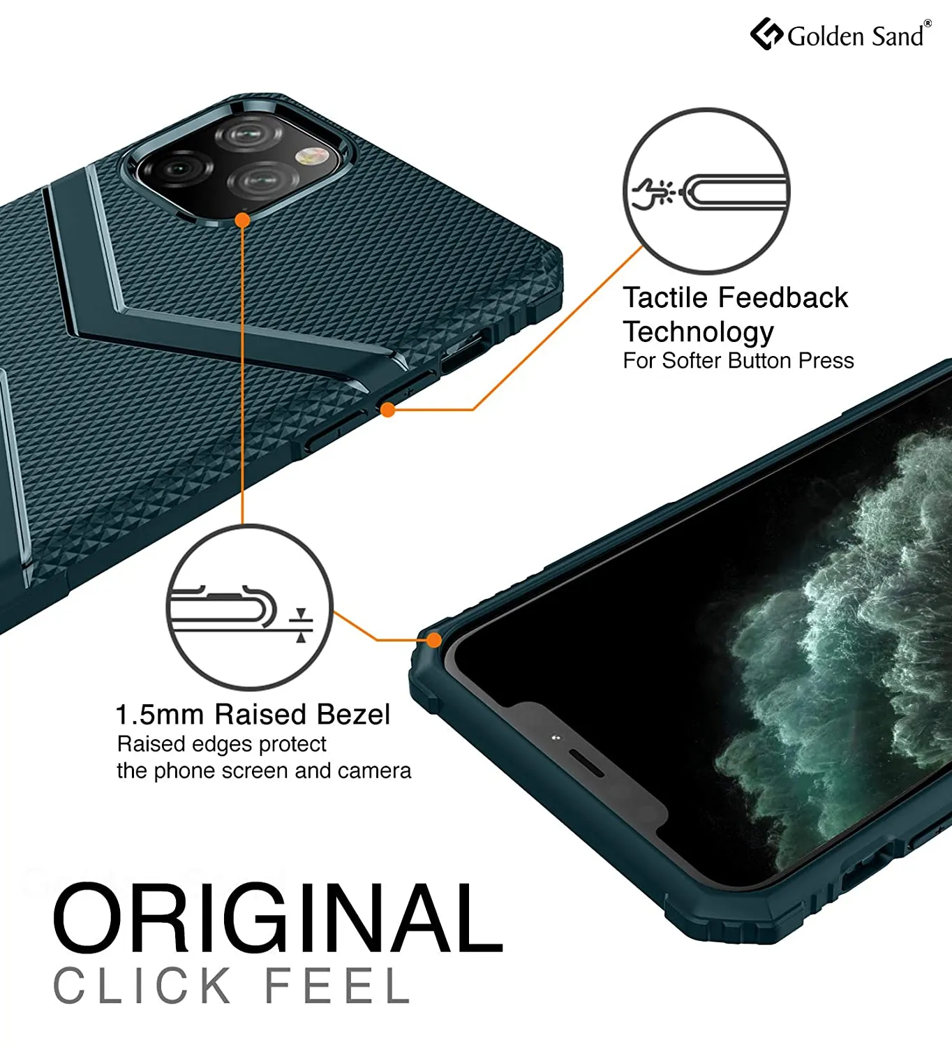 X-Armor Military Series Shock Proof Back Cover for Apple iPhone 11 Pro Max 6.5 inch, Green