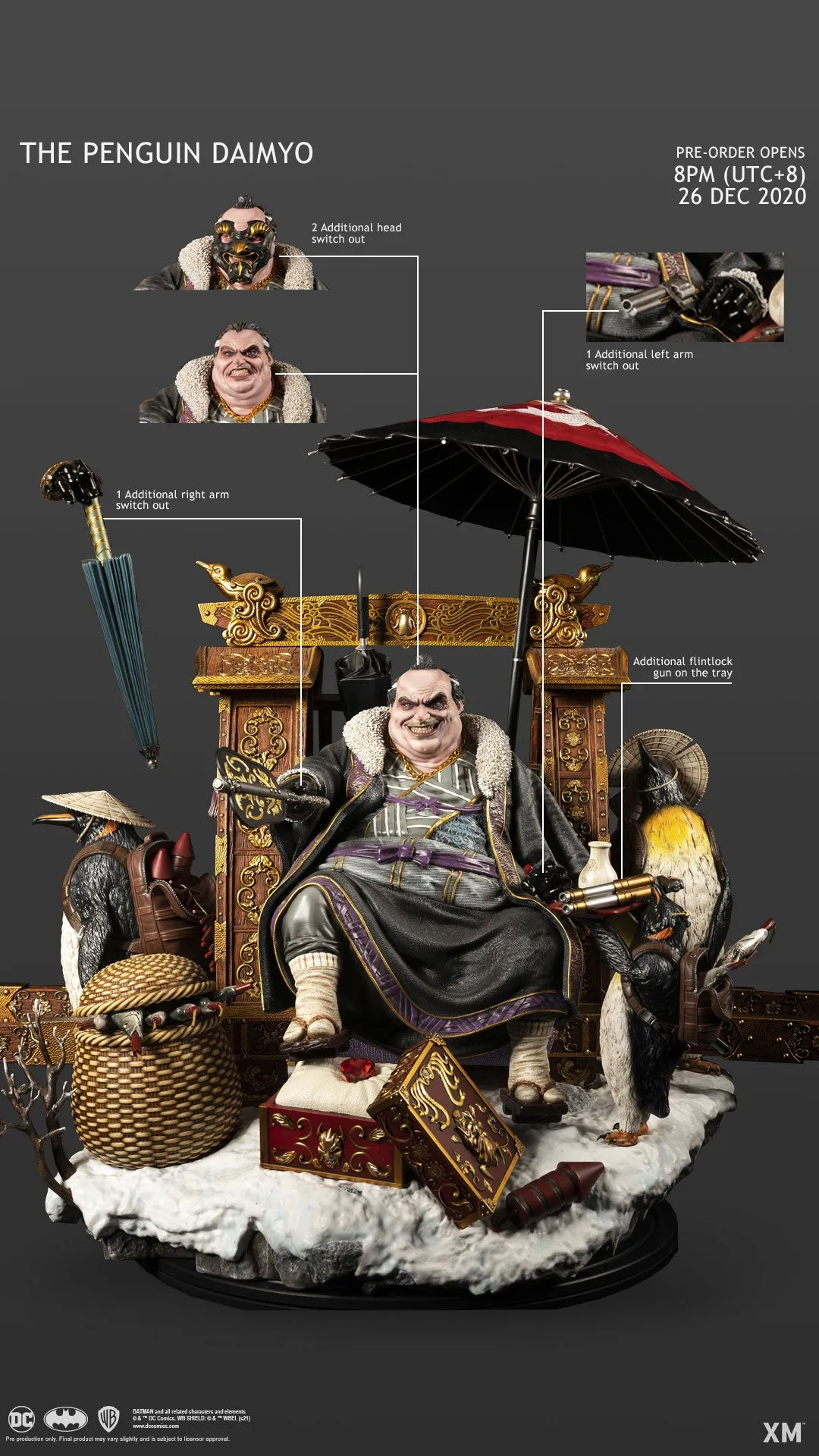 XM STUDIOS DC PENGUIN DAIMYO SAMURAI SERIES  1/4