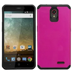 ZTE Prestige Case, Sonata 3, ZTE Avid Plus, ZTE Avid Trio, ZFive 2, Midnight Pro, Maven 2, Cheers, Slim Dual Layer Case Cover - Hot Pink